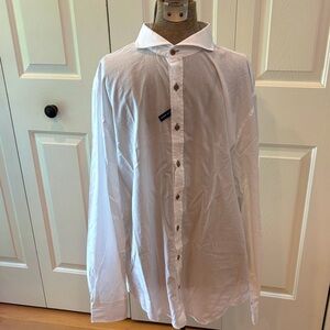 Johnnie -O Top Shelf Classic White button down long sleeve Shirt
